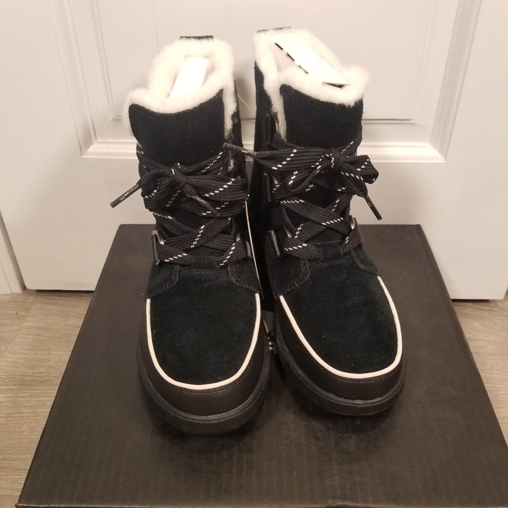 Sorel Women's Tivoli IV Waterproof Winter Leather Boots Black Size 7 New In Box - Picture 7 of 9